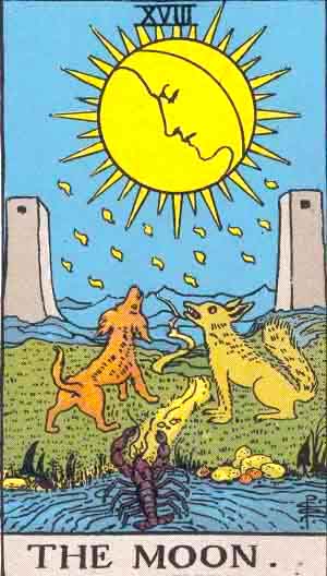 ライダー版タロットカード-月