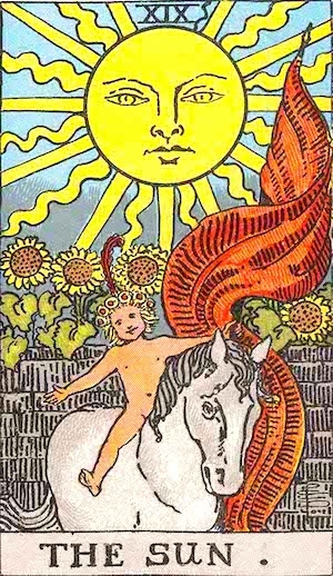 ライダー版タロットカード-太陽